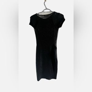 Dress with sheer cut outs.